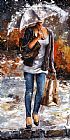 Emerico Toth Rainy day - Woman of New York 06
