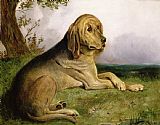 English school A Bloodhound in a Landscape