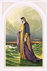 Walking The Plank Prints - Christ Walking On The Sea by English School