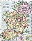 English School Irish Free State And Northern Ireland From Bacon's Excelsior Atlas Of The World
