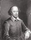 Shakespeare: Richard III Prints - Portrait Of William Shakespeare by English School