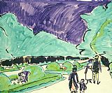 Ernst Ludwig Kirchner Entrance To A Large Garden In Dresden