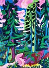 Ludwig Paintings - Forest Path In Summer by Ernst Ludwig Kirchner