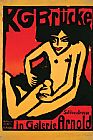 Ernst Ludwig Kirchner Poster for The Exhibition for The Artists' Group Die Brucke at The Arnold Gallery Dresden