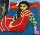 Ernst Ludwig Kirchner Seated Girl (franzi Fehrmann)
