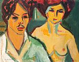 Ernst Ludwig Kirchner Self Portrait With Model