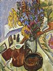 Ludwig Paintings - Still Life With Jug And African Bowl by Ernst Ludwig Kirchner