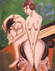 Ernst Ludwig Prints - Two Nudes In The Room by Ernst Ludwig Kirchner
