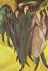 Ludwig Paintings - Women On The Street by Ernst Ludwig Kirchner