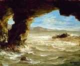 Delacroix Prints - Shipwreck on The Coast by Eugene Delacroix
