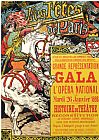 Eugene Grasset Reproduction of a Poster Advertising The Fetes De Paris at The Opera National Paris 1885