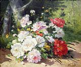 Henri Prints - Still Life of Flowers by Eugene Henri Cauchois