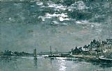 Eugene Louis Boudin Moonlit Seascape