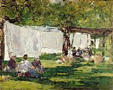 Eugene Louis Boudin The Laundry at Collise St. Simeon