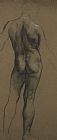 Males Prints - Male Nude Study by Evelyn De Morgan