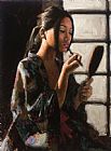 Fabian Perez Geisha with Mirror