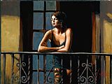 Saba Prints - Saba at The Balcony VI by Fabian Perez