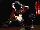 Concert Room of Sanssouci Palace, Potsdam, Germany Prints - The Dark Room II by Fabian Perez