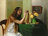 Felix Edouard Vallotton At the Dressing Table