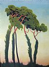 Felix Edouard Vallotton Landscape with Trees painting