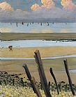 Felix Edouard Vallotton Low Tide At Villerville painting