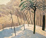 Felix Edouard Vallotton Snowy Landscape painting