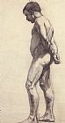 Males Prints - Standing Male Nude by Felix Edouard Vallotton