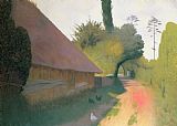 Felix Edouard Vallotton The Barn with the Great Thatched Roof