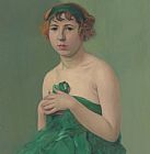 Felix Edouard Vallotton The Green Ribbon painting