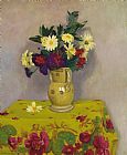Felix Edouard Vallotton Yellow Daisies And Various Flowers