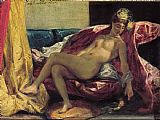 Ferdinand Victor Eugene Delacroix Reclining Odalisque