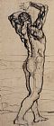 Symbolist Prints - Male Act Study For The Truth by Ferdninand Hodler