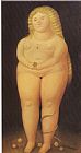 Eve Paintings - Adam And Eve Eve by fernando botero