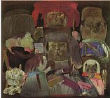 Master Bedroom Prints - Bedroom of The Couple Hommage to Mantegna II by fernando botero