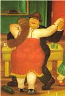 fernando botero Couple Dancing