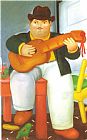 fernando botero Man with a Guitar