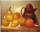 fernando botero Still Life with Coffee Pot