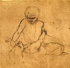 Sleep Prints - Parisina's Sleep 3 by Ford Madox Brown