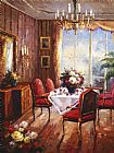Wine Prints - Wine Apertif Salon by Foxwell