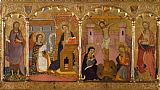 Francesc Comes Saint John The Baptist, Annunciation, Crucifixion And Saint Catherine of Alexandria