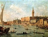 The Chinese Room in The Royal Palace, Berlin Paintings - The Palace and the Molo from the Basin of San Marco by Francesco Guardi