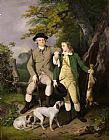 Francis Wheatley Portrait of a Sportsman with his Son