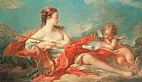 Francois Boucher Erato The Muse Of Love Poetry painting