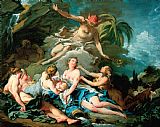 Francois Boucher Mercury Entrusting The Infant Bacchus to The Nymphs of Nysa painting