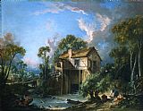 Francois Boucher Mill at Charenton painting