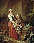Francois Boucher The Beautiful Kitchen Maid