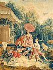 Francois Boucher The Collation From a Set of The Italian Village Scenes painting