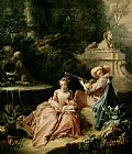 Music Prints - The Music Lesson by Francois Boucher