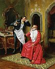 Barber Prints - The Awkward Barber by Francois Brunery