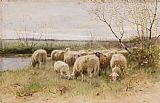 Hendrick Ter Brugghen Prints - Sheep by Francois Pieter ter Meulen
